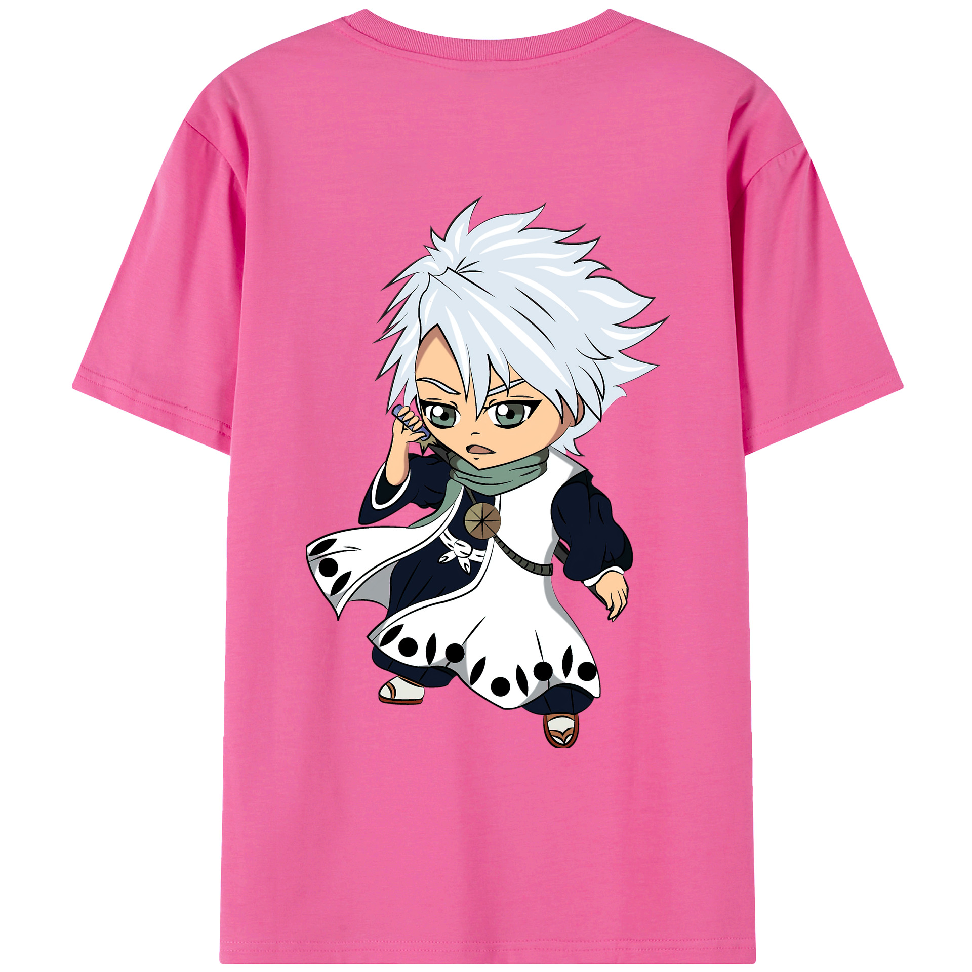 （画像用） ブリーチ 日番谷冬獅郎（ひつがや とうしろう） BLEACH Hitsugaya Toushirou レディース半袖Tシャツ(バックプリント)